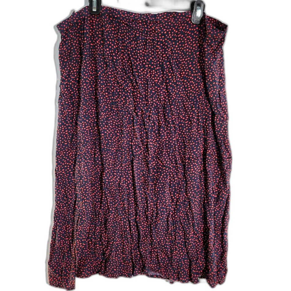NWT Free Assembly Black and Red Polka Dot Slip Skirt Viscose Women XXXL